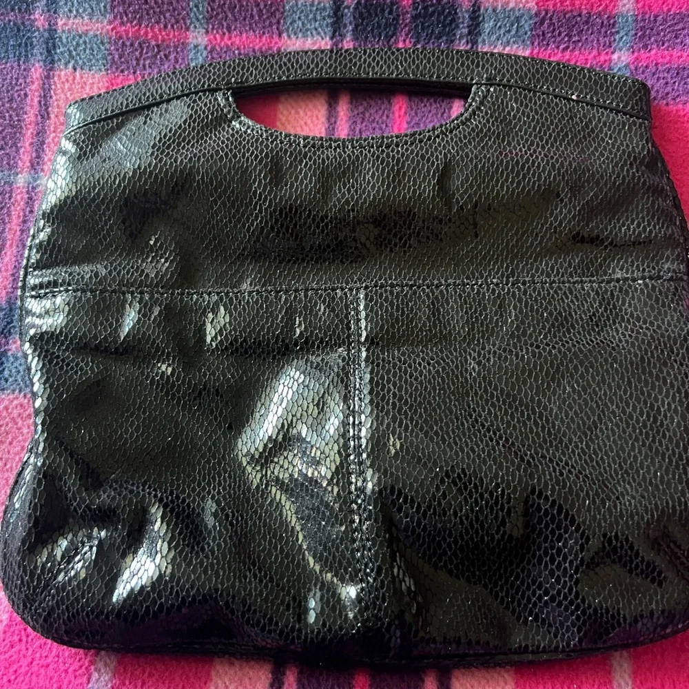 Nine West Black Clutch‎ Party Evening Bag Soft Luxury